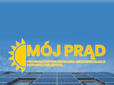 panele słoneczne - mój prąd logo | źródło: oficjalna strona programu "Mój Prąd"
