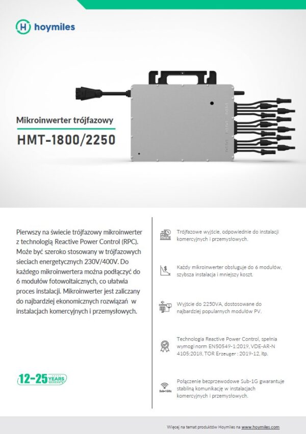 HOYMILES Mikroinwerter HMT-2250-6T (3-fazowy)-7E4CD2C88375-196275
